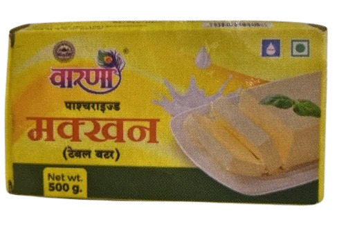 Warana Unsalted Butter - 1 Kg Pack, Fresh Condition | Yellow Color, Original Flavor for Adults, Children, and Old-Aged Enjoyment