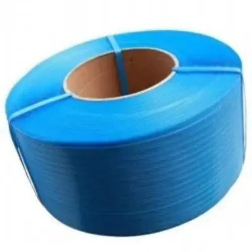Blue Polypropylene Strapping - High Strength Standard, Plain Design with Superior Water Resistance, Strong & Easy to Use, Reusable for Industrial Packaging