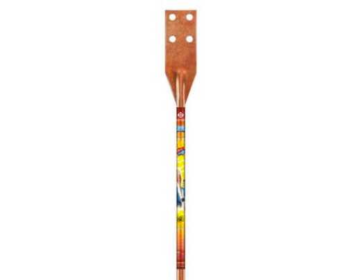 Copper Bonded Earth Rods - Standard Size, Solid Copper, Carved Surface Treatment | Higher Strength, Easy to Use, Corrosion and Rust Resistance