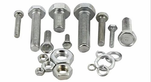 Mild Steel Hex Type Automotive Nut Bolt - Color: .