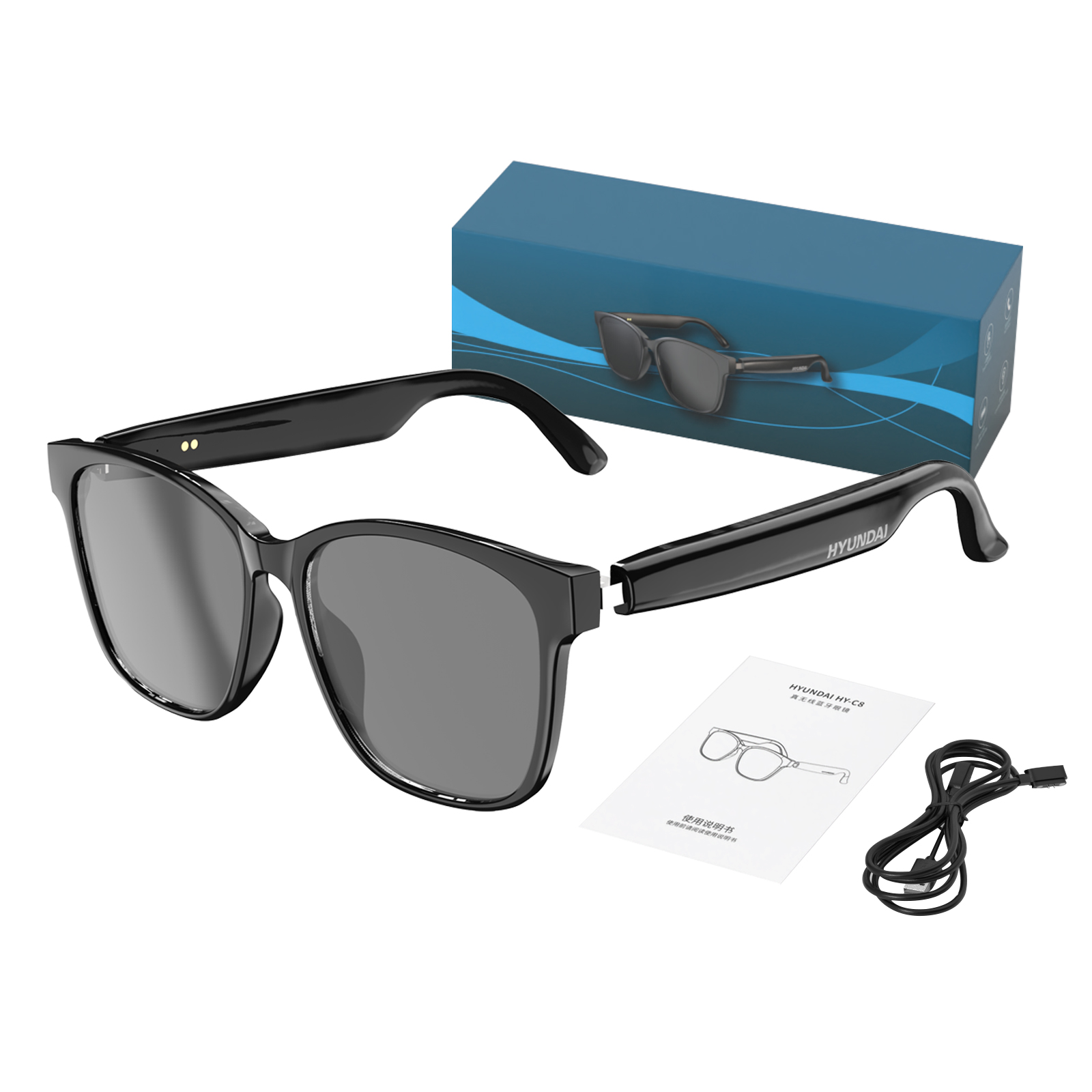Real-Time Translation Glasses Next-gen AI Gadgets Portable Multilingual Translator Smart Tool