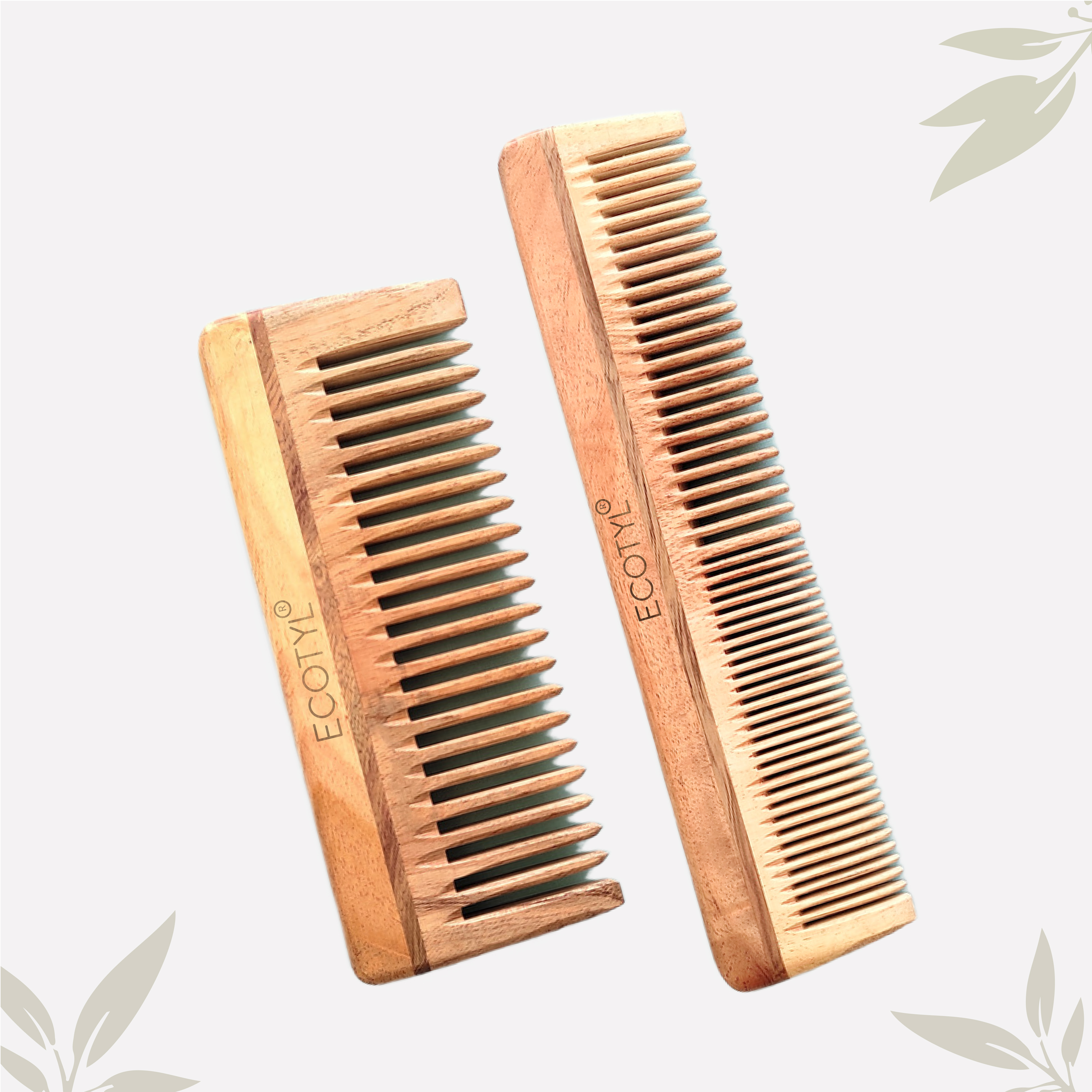 Premium Quality Neem Wood Comb Combo