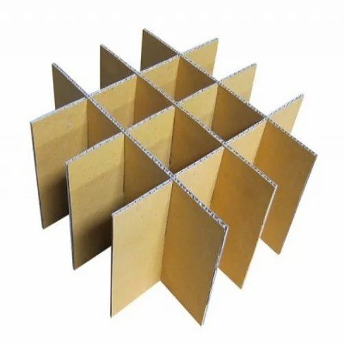 5 Ply Box Partition - Cardboard, 4-6 Mm Thickness, Brown Color, Square Shape | Double Wall Design, Plain Pattern