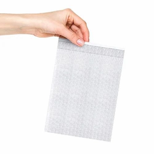 50 Gsm Air Bubble Bag - Plastic, 18x14 Inches, Transparent | Self Adhesive, Good Quality, Ideal for Shopping, Polybag Packaging
