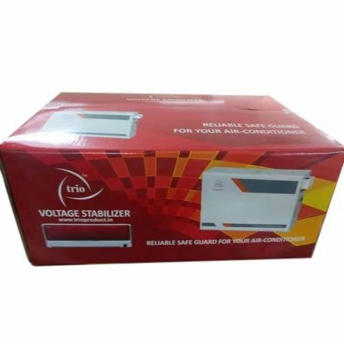 Bio-Degradable Double Wall 9 Ply Red Corrugated Box - 10 Kg Capacity, Printed Design for Apparel, Electronics, Food, Gifts & Crafts