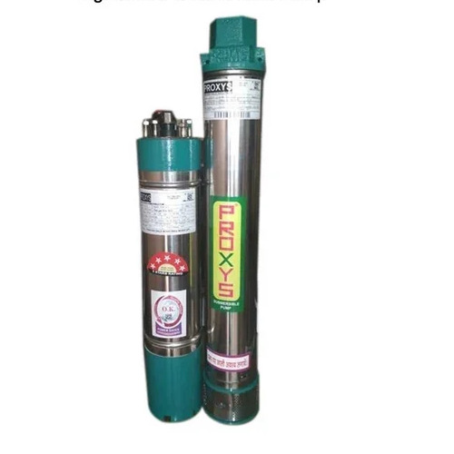 Agriculture Submersible Pump - Metal, 100 m Head, 1 HP Single Phase Motor | 100 LPH Capacity, 2800 RPM Speed, 24 Months Warranty, Multistage Design