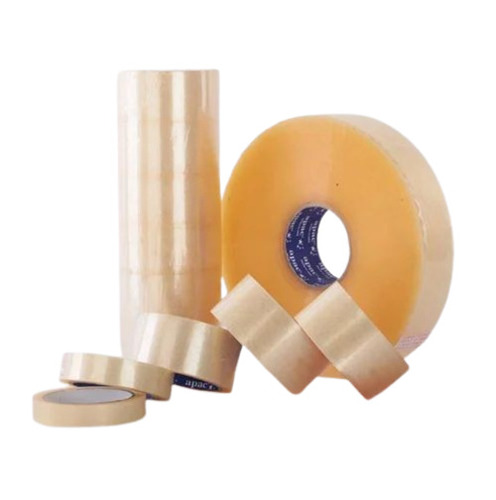 Brown Bopp Self Adhesive Tapes - BOPP Material, Roll Packaging Type, Brown Color | Single Side Adhesive for Effective Carton Sealing