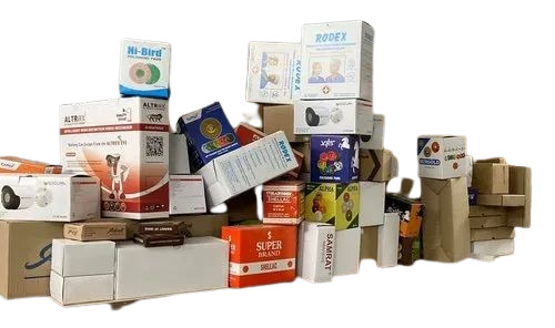 Customized Corrugated Box - Cardboard Material 5 Ply Quality Multi Color Printed Design | Ideal for Apparel Electronics Food Gift & Crafts