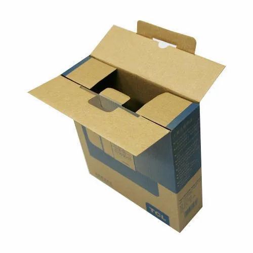 Die Cut Printed Corrugated Box - 3 Ply, Square Shape, 5-10 Kg Capacity, Brown Color | Ideal for Apparel, Electronics, Food, Gifts & Crafts
