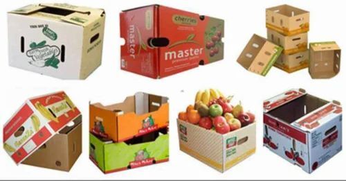 Fruit Packaging Boxes - 5 Kg Capacity, Single Wall 3 Ply, Multi Color Paper | Ideal for Fresh Fruit Varieties in Durable and Eco-Friendly Design