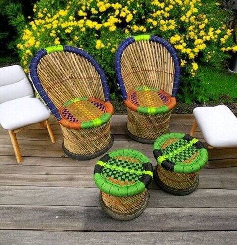 Handmade Bamboo Chair Stool Set - Application: Regh