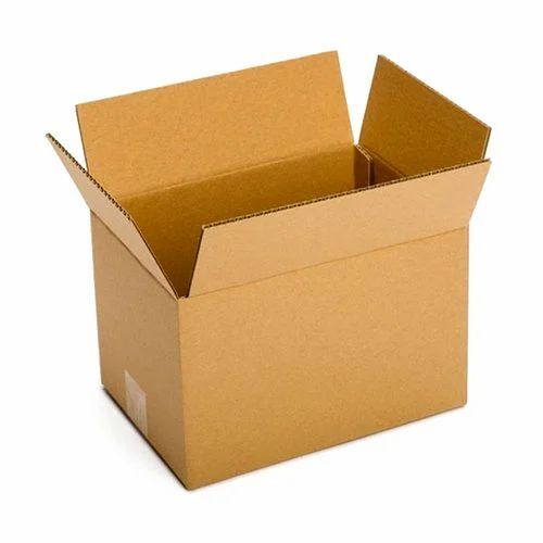 Industrial Corrugated Box - Quadruple Wall 9 Ply, Square Shape, Brown Virgin Kraft Paper, Gloss Varnish Finish, 11-25 Kg Capacity, Disposable Use