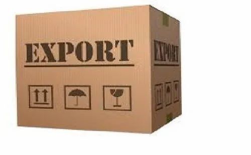 Industrial Packaging Box - Corrugated Kraft Paper, Square Shape, Brown Color, Printed Pattern