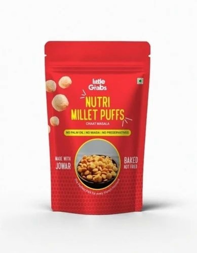 Millet Puffs - 200 g Packet | Salted Jowar Ingredients, Good Quality Snack Alternative