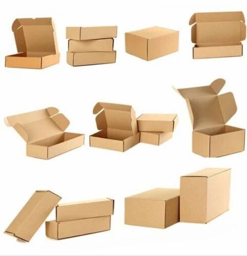 Mono Carton Packaging Box - 270 GSM Duplex Paper, Rectangular Shape, Brown Color, 1 Kg Weight Capacity, Biodegradable Property