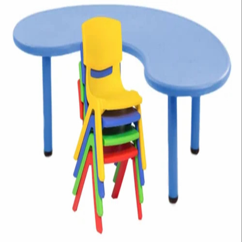 Kids Plastic Table - 54''x30''x20'' Eco-Friendly Design for Play School Furniture