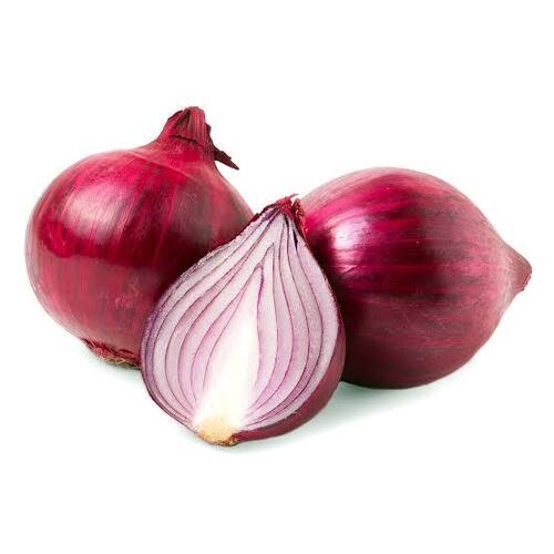 Red Onion - 100% Pure Organic, Round Shape, Standard Size, Red Color | Preservative-Free, Pesticide-Free, Nutrition Enriched, Rich In Antioxidants