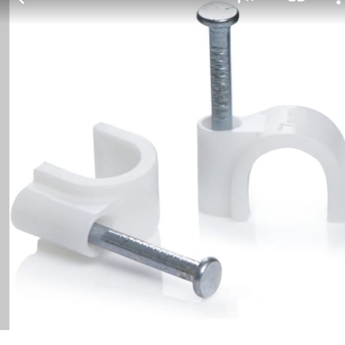 Saddle C-Clamp - Plastic, 25 mm | Durable, High Strength, White Color, Ideal for Commercial Use