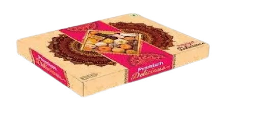 Sweet Packaging Box - Cardboard, Square Shape, Multi Color Printed Design | Versatile for Gifting, Events, and Retail Packaging