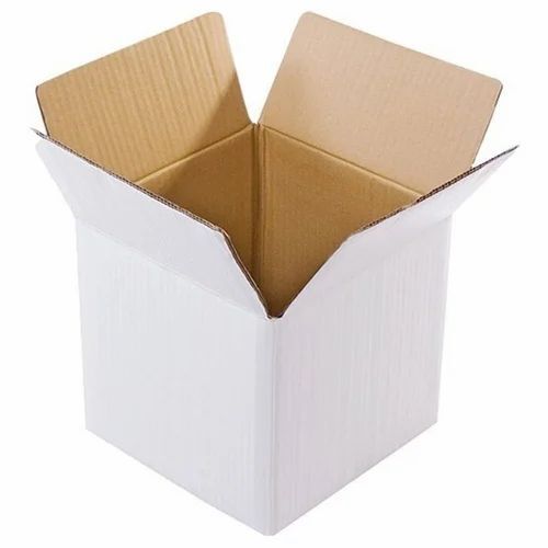 Kraft Paper Corrugated Boxes - 5 Kg Capacity, Double Wall 5 Ply, Biodegradable, Gloss Varnish Finish - Ideal for Gifts & Crafts, Packing