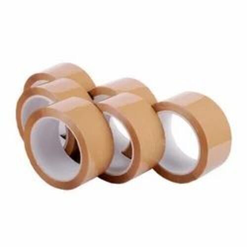 50 Mtrs Brown Bopp Adhesive Tape - BOPP Material, 50 Meter Length, 48 Millimeter Width | Single Side Adhesive, Ideal for Packaging and Sealing