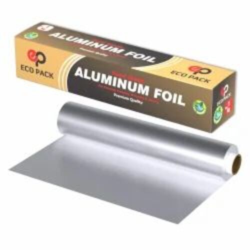 Aluminium Foil Paper 1 Kg Net - Aluminum Material, 25 Pc Box | Eco Friendly Packaging, Silver Color, Roll Type