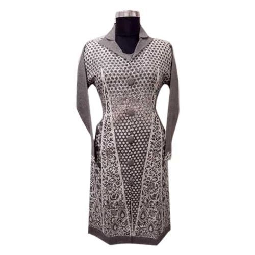 Woolen Kurti - Plus Size, Comfortable Fit, Stylish Red Color, Long Sleeves | Breathable Material, Hand Washable, Perfect for Winter, Anti-Wrinkle, Casual Wear