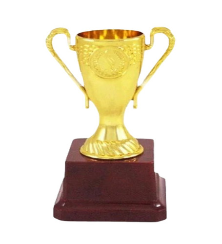 Fiber Trophy - 5-10 Inch, Golden Round Design | Attractive, Finely Finished Sport Award for Office and School
