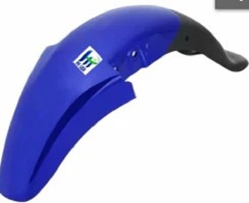 Front Blue Color Mudguard - Plastic, Two Wheeler | Resistance to Crack, Accurate Dimensions, Easy to Install, Quality Tested