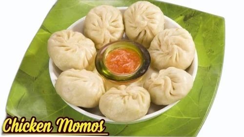 Frozen Chicken Momos - 25 Pieces Per Packet, Made With Halal Minced Chicken, Mouth Watering Taste, Suitable For Steam and Deep Fry