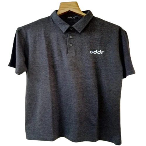 Men Black Cotton T-Shirt - Regular Fit, Polo Collar, Short Sleeve, Soft Fabric, Casual Wear for Adults | Attractive Plain Design