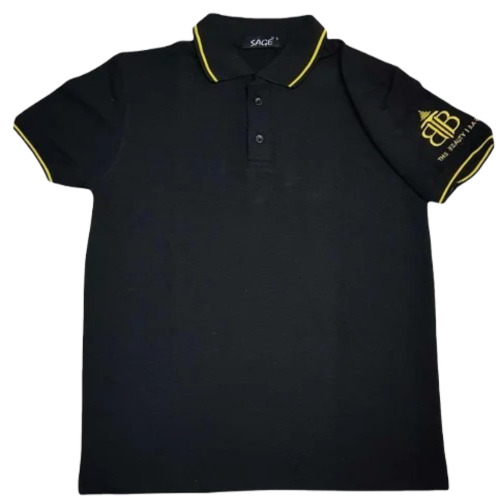 Men's Regular Fit Polo T-Shirt - Soft Cotton Fabric, Attractive Plain Black Design, Short Sleeves, Perfect for Casual Wear
