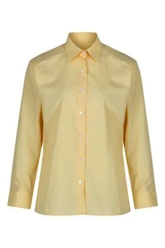 Non Iron Polycotton Shirt - Cotton Blend, Golden Color | Wrinkle-Free Fabric, Easy Care, Comfortable Fit, Durable, Breathable