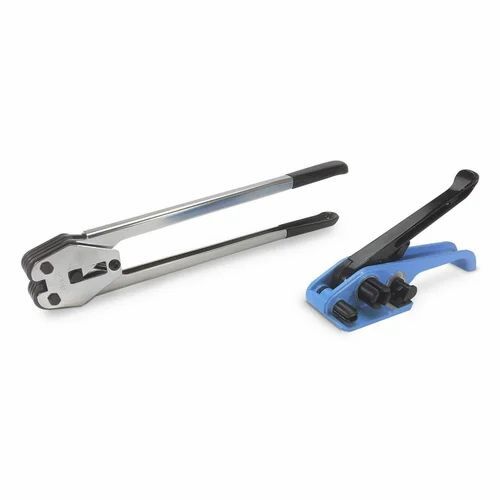 Plastic Strapping Tools - Iron Material, Manual Operation, Blue & Silver Color | Ideal for Industrial Packaging Applications