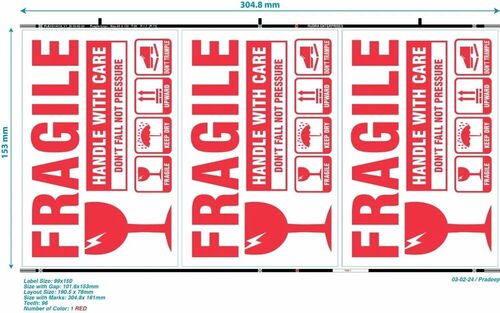 Printed Product Sticker - Acrylic Material, Standard Size, Various Colors | Water Activated Adhesive, Customizable Shape, Ideal for Food Industry