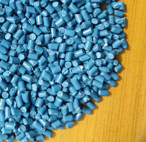 Reprocessed Blue LDPE Granules