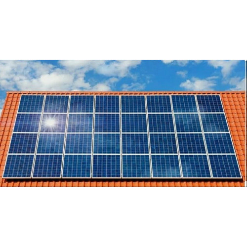 Solar On Grid Rooftop Panel - Polycrystalline Silicon, Customized Size, Blue Color | Eco-Friendly, 100 Watt Voltage, 5 Years Warranty