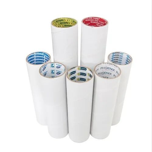White Plain Cello Tape Paper - Durable Lightweight Eco-Friendly Material, Transparent Finish, Strong Bonding, Water-Resistant, Non-Yellowing, Anti Curl, Fire Proof
