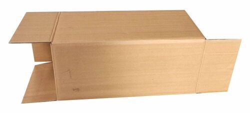 5 Ply Rectangular Corrugated Packaging Box - 23x23x49 Inch, Brown Virgin Kraft Paper, 20 Kg Load Capacity | Ideal for Apparel, Electronics, Food, and Gift Crafts