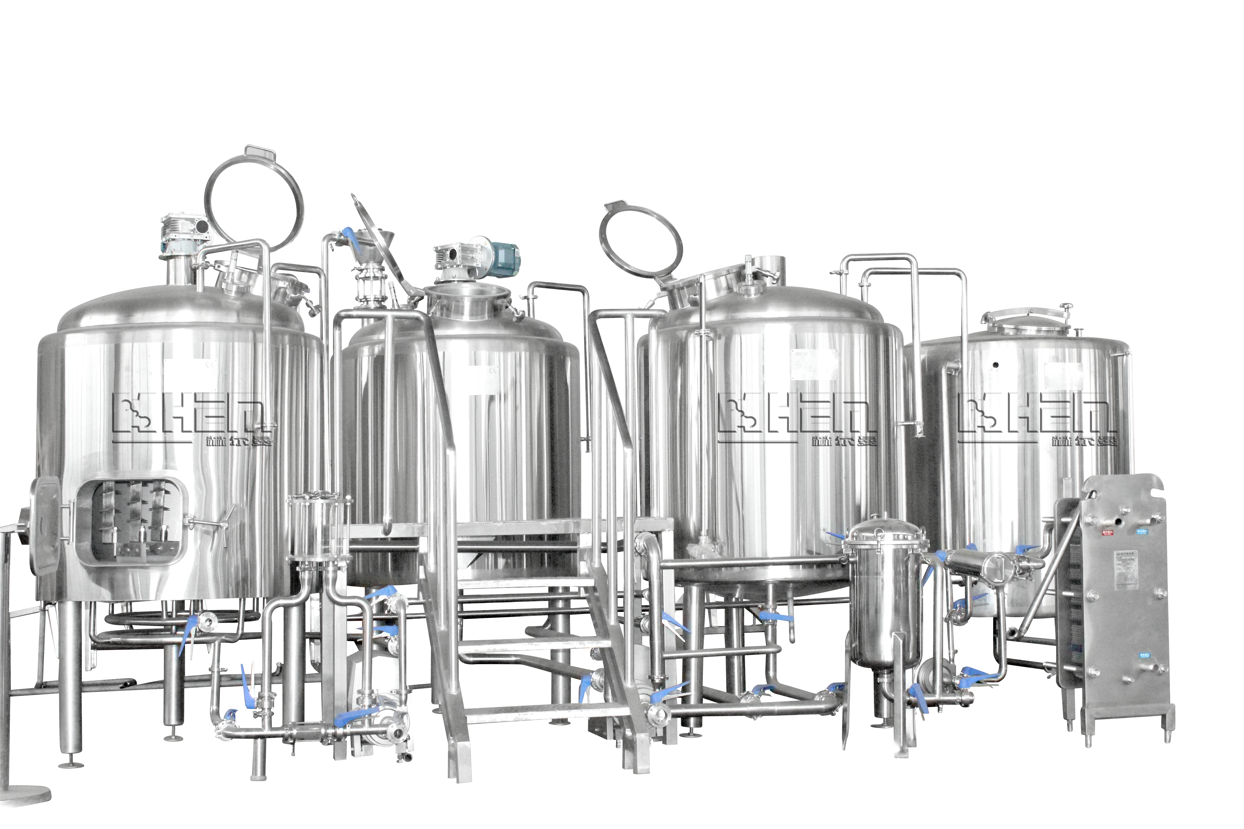 500L 1000L 2000L stainless steel mash tun lauter tun brew kettle 3 vessel brewhouse beer equipment