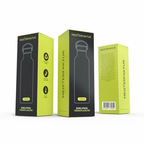 Bottle Packaging Box - Paper, 6.5 X 3.5 X 2 Inch, Multi Color, Weight Holding Capacity: 5-10 Kg, Lithography/Offset with Laminated Coating