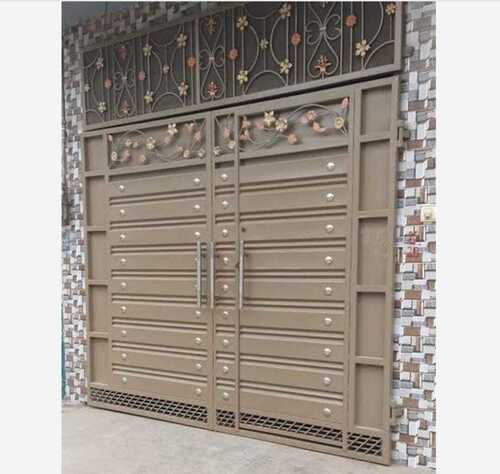 Cast Iron Main Gate - Customized Size Brown Classic Style | Attractive Design Rust Resistant Inward/Outward Open Style Quality Tested