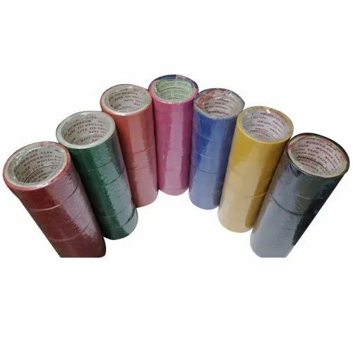 Colored Cello Tape - BOPP Material, 17 Pieces Multicolor Rolls | Strong Single-Sided Adhesive for Carton Sealing