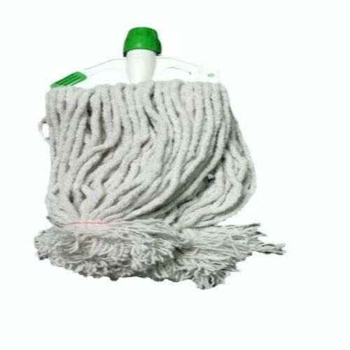 Cotton Wet Mop Refill 350 G - Cotton Material, 6 & 9 Inch Sizes, White Color | Shining Finish, Long Shelf Life for Effective Floor Cleaning