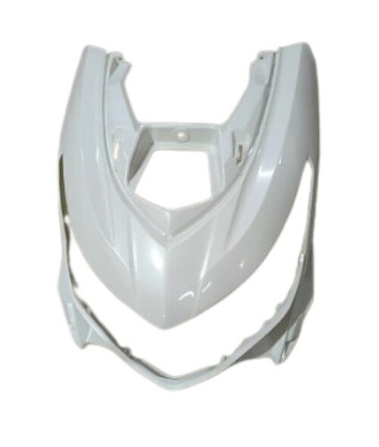 Electric Scooter Headlight Cover - Plastic Material, Easy to Install, Crack Resistant, Plain White Design