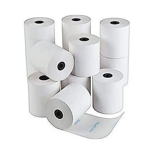 Fax Thermal Paper Rolls - 57mm Width, Thermal Material | Ideal for Billing Applications, New Roll Packaging in Good Condition