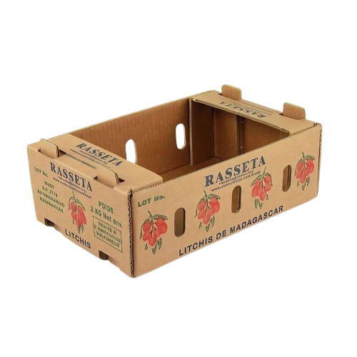 Fruit Packaging Boxes - Cardboard, 140X190X90 mm, Brown Color, 5 Kg Capacity, Single Phase 2 Ply, One Compartment, Rectangular Shape