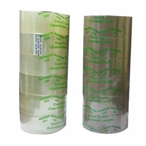 Gitti Self Adhesive Tape - PVC Material, Single-Sided, Transparent Color, Maximum Elongation, 24 Months Shelf Life | Strong Adhesive Strength
