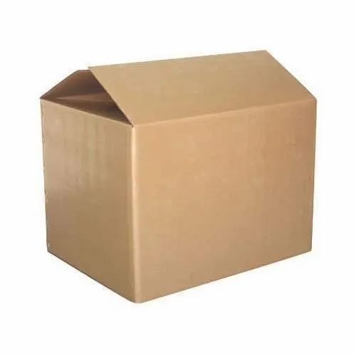 Heavy Duty Corrugated Paper Packaging Box - Brown Rectangular Design | Recyclable for Apparel, Electronics, Food, Furniture, Gifts & Crafts, Home Appliances