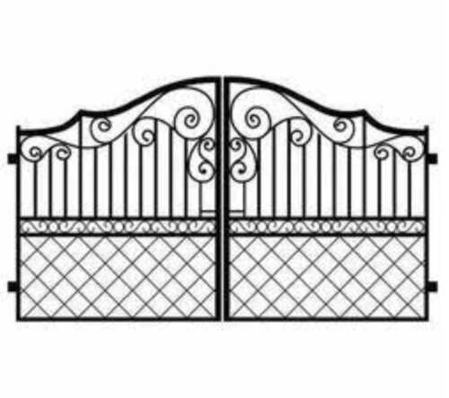 Iron Main Gate - Color: Black